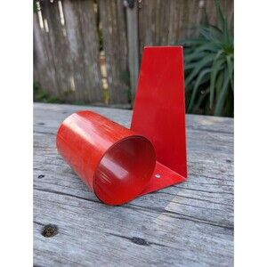 Vintage Mid Century Mod Metal Book End: Library Office Decor